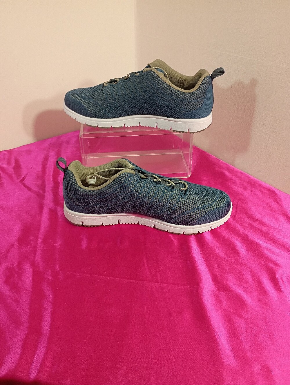 Propet Women's SZ 9W Travel Walker Evo Walking Blue Sneakers WAT062M